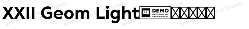 XXII Geom Light字体转换